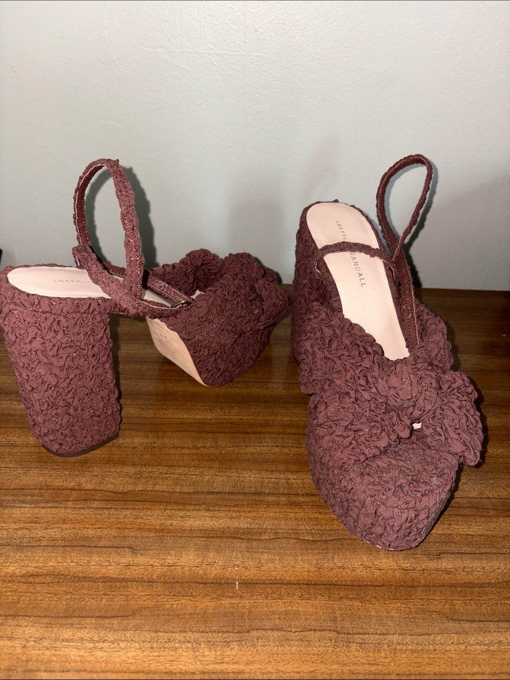 Loeffler Randall Textured Platform Heels